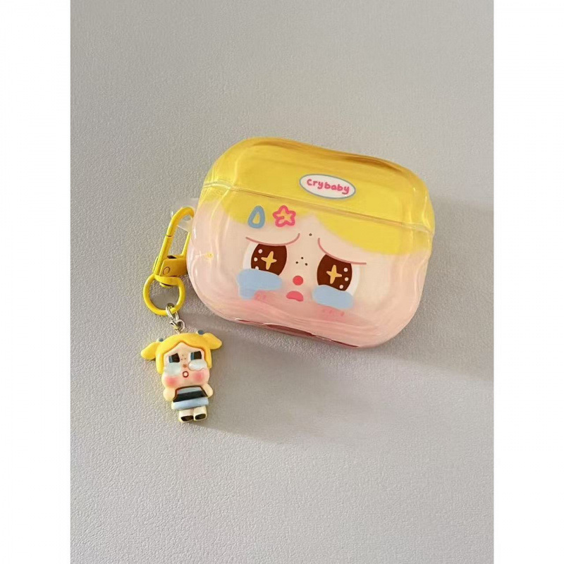 Super lindos y lindos crybaby crybaby auriculares para AirPods 1 / 2 / 3 / 4 / pro / pro2 auriculares