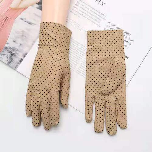 Sunscreen gloves, thin summer gloves, high elasticity spandex, unisex white, etiquette dance driving white gloves, cycling
