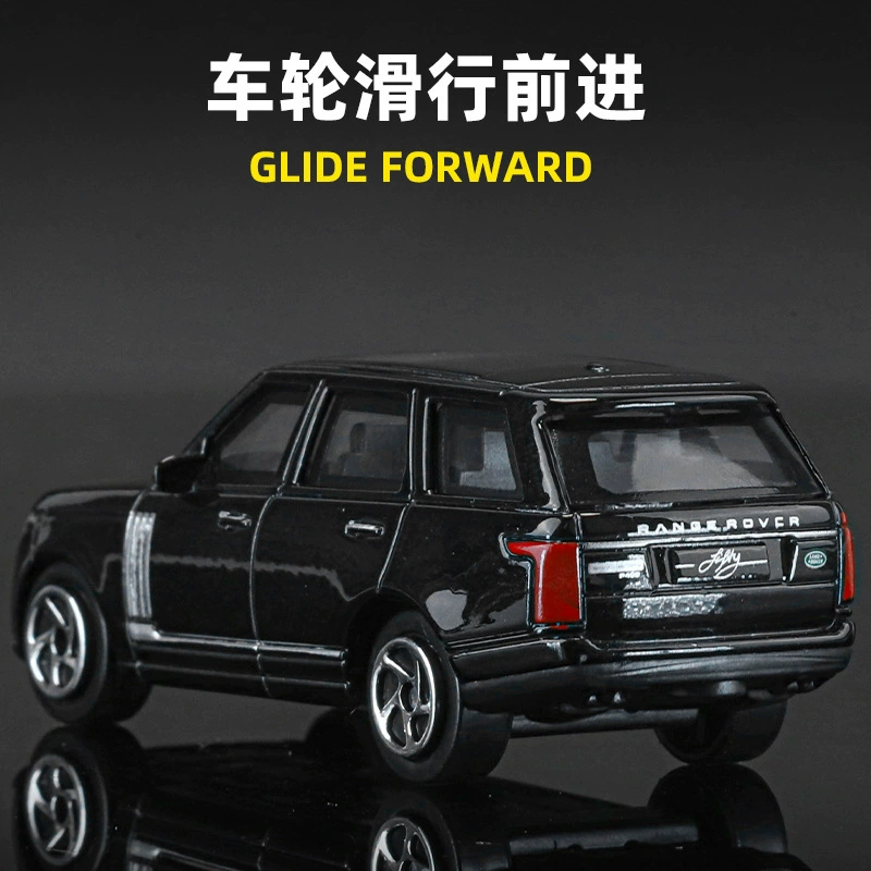 Land Rover, металлическая реалистичная модель автомобиля, игрушка, масштаб 1:64, амортизатор