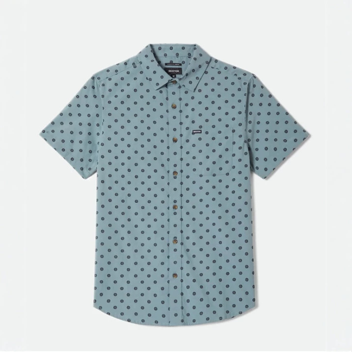 European and American cross-border trendy brand Brixton Charter printed shirt, loose and comfortable digital print shirt wholesale