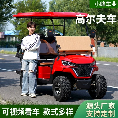 Customized Electric Off-Road Golf Cart, Scenic Area Hotel Sightseeing Shuttle Bus, 4-Seater and 8-Seater Golf Sightseeing Car