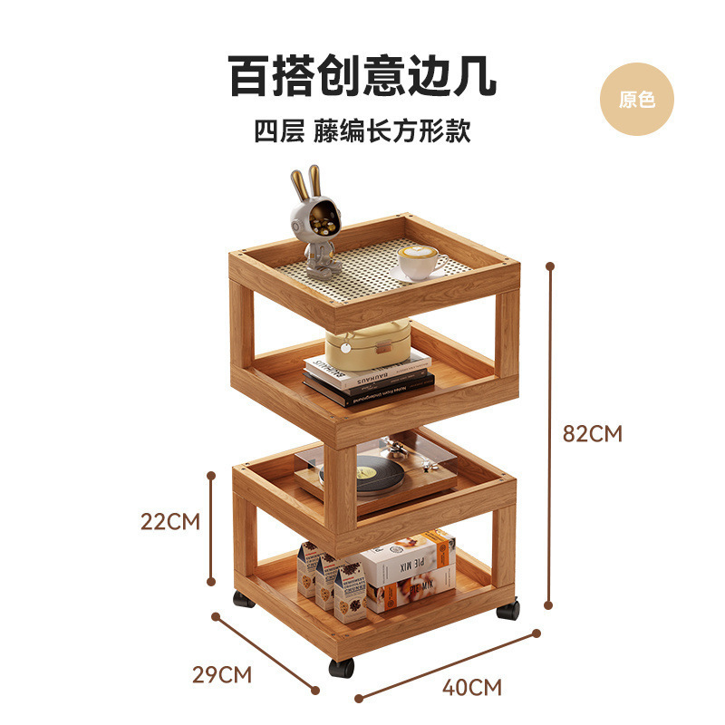 工場直送中国風竹コーヒーテーブルバルコニーレジャーコーヒーテーブルリビングルーム小さな正方形のテーブルベッドサイド収納ラックソファサイドテーブル|undefined