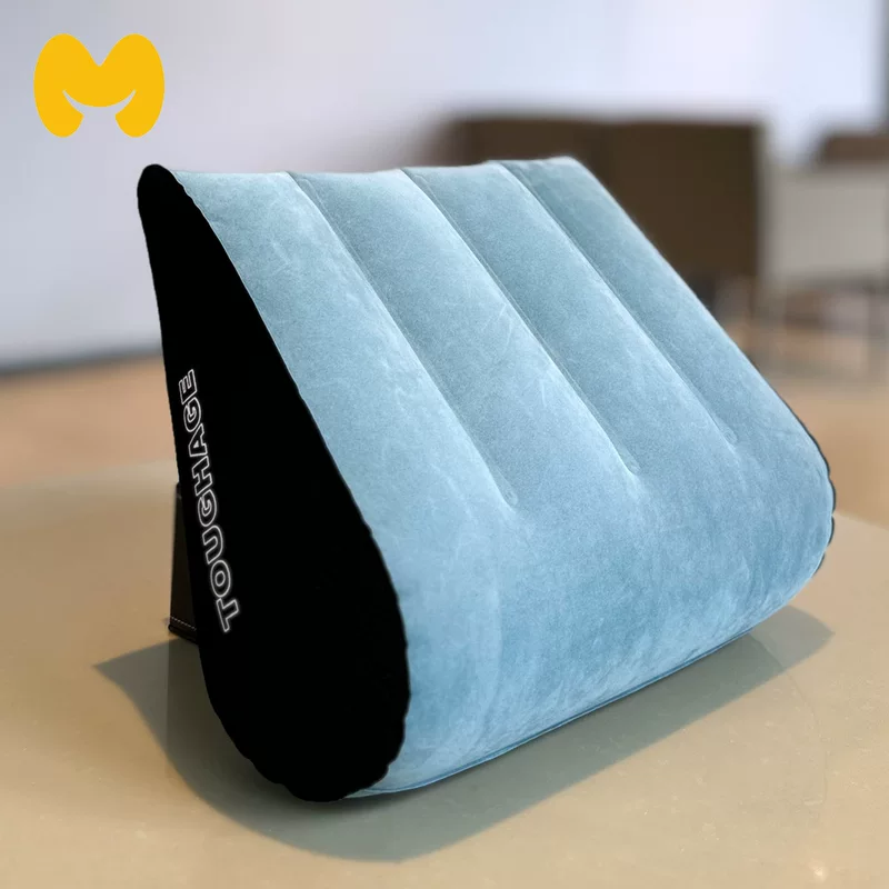 Inflatable magic triangle pillow, green, multiple variants (no pillow / foot/hand/electric pump)