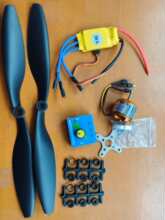 F450机架多轴A2212航模四轴无刷电机 1000KV30A电调测试仪 螺旋桨