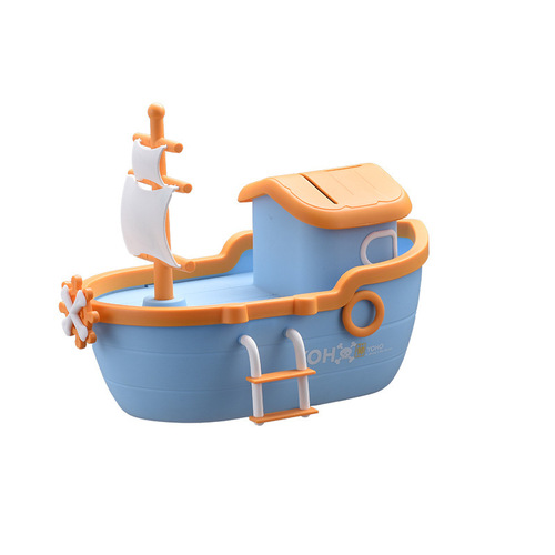 Good Time Piggy Bank Internet Celebrity Cute Creative Piggy Bank for Boys and Girls Pirate Ship  New Children's Piggy Bank