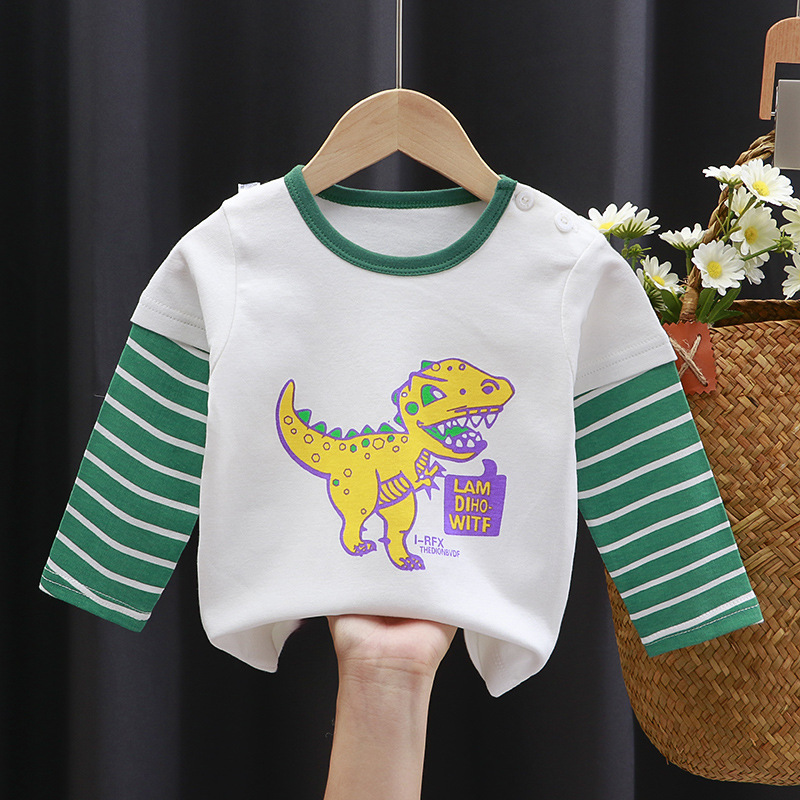 children Long sleeve T-shirt pure cotton new pattern baby Bottoming coat Sweater Boy Autumn coat Korean version of a Children's clothing wholesale