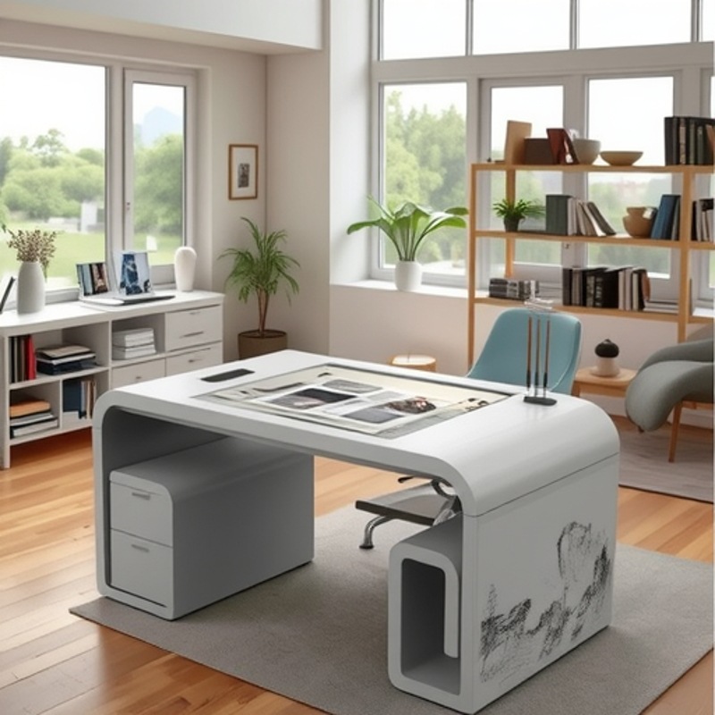 电子书法桌智慧教室临摹台显示器琴棋书画数字体验触摸一体机触控|ru