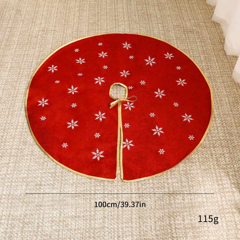 Nuevos adornos transfronterizos de gran falda de árbol de Navidad delantal de base de decoración de Navidad manta al por mayor