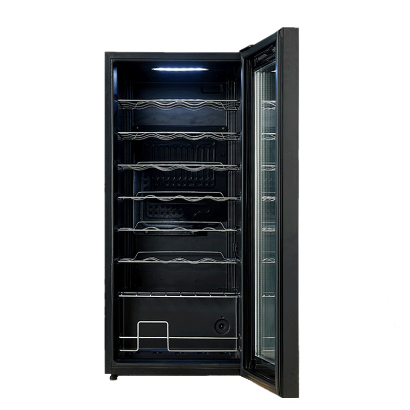 Proporcionar factura pejer vino gabinete refrigerador gabinete de exhibición compresor Ice Bar 32 gabinete de vino de temperatura constante