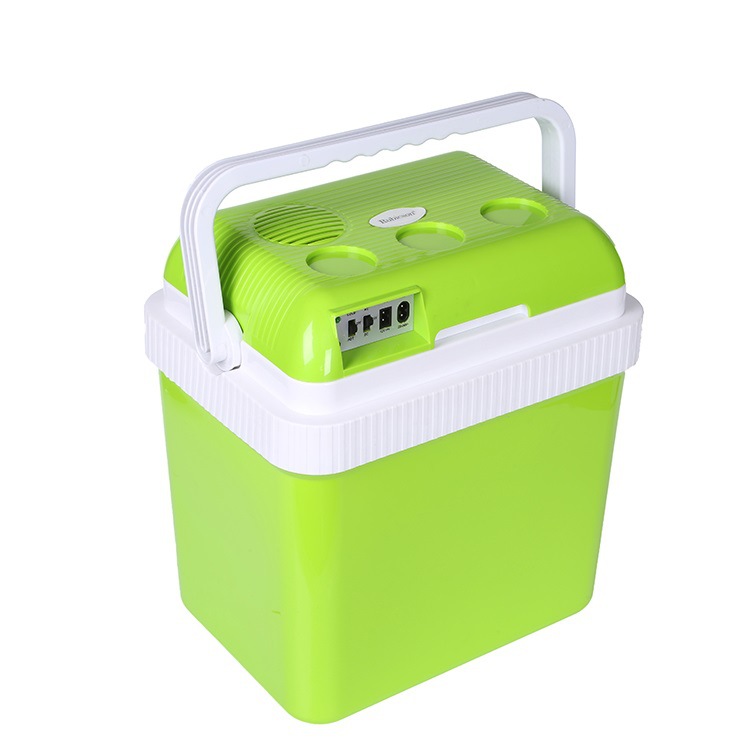 Nuevo 24l al aire libre portátil refrigerador del coche camping pequeño refrigerador aislado hogar coche de doble uso mini refrigerador