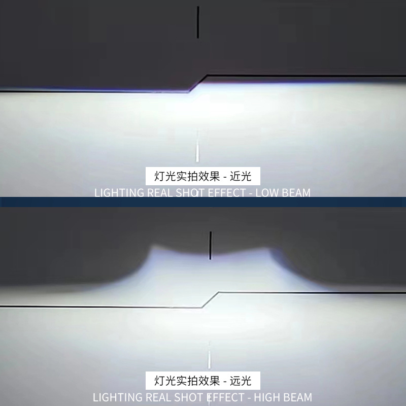 FANKAI Mini W5LED Lente bifocal no destructiva Luz de conducción diurna Luz de giro Faros de coche modificados H4h7