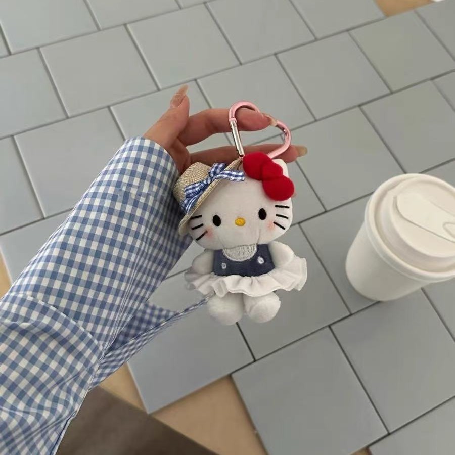 Kt Cat Cartoon Anime Blackpink Doll Plush Toy Keychain Pendant Girls Backpack Accessories