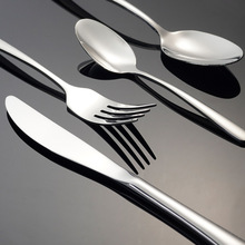 304不锈钢防锈耐高温刀叉勺高档餐厅西餐餐具家用四件套厂家批发