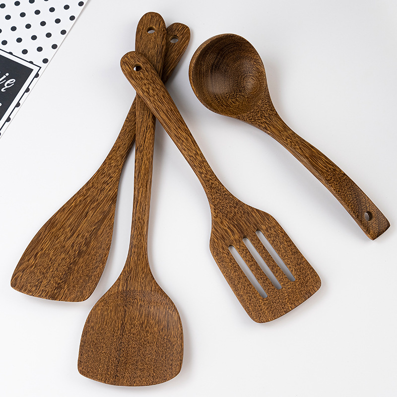 Limón de tinta, alitas de pollo, cuchara de arroz de mango largo, sartén antiadherente resistente a altas temperaturas, pala, sopa, cuchara, juego completo de utensilios de cocina para el hogar