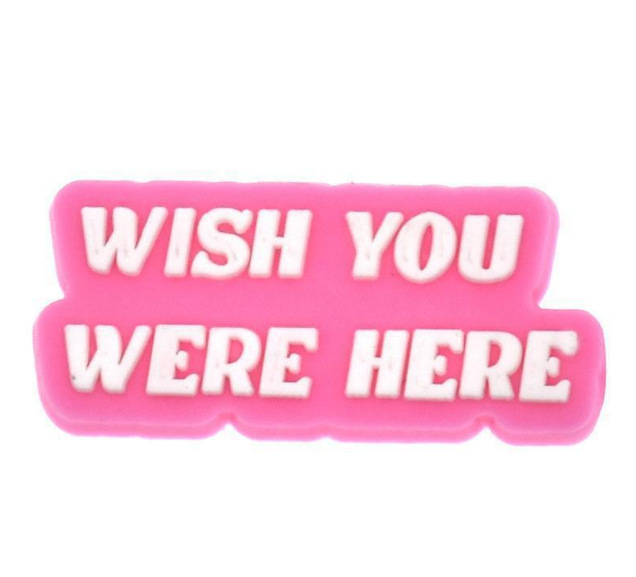 Nuevos dijes rosas para zuecos, clips desmontables para zapatos Crocs para niños y niñas, accesorios DIY para zapatos de jardín.