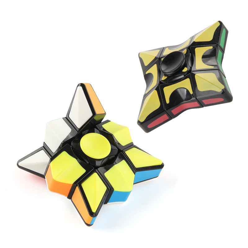 Giroscopio de dedo Cubo de forma especial suave descompresión giratoria Cubo de descompresión de primer orden Cubo de descompresión de ventilación juguete fábrica al por mayor