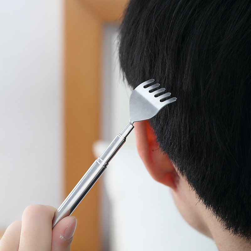 Tipo de pluma telescópica de acero inoxidable cosquillas multiusos cosquillas cero cinco secciones telescópica cosquillas al por mayor