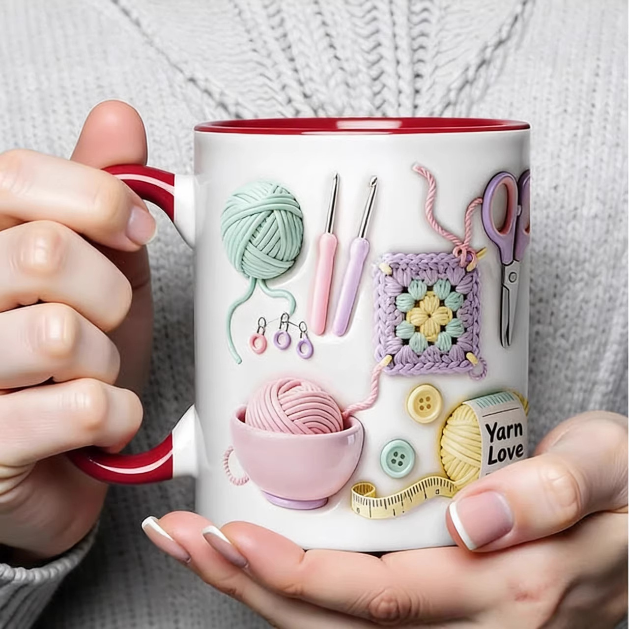 Knitting Tools, Mugs, Ceramic Cups, Manufacturers Supply Ceramic Cups, Creative Coated Cups, Color-Changing Cups, Logo Water Cups