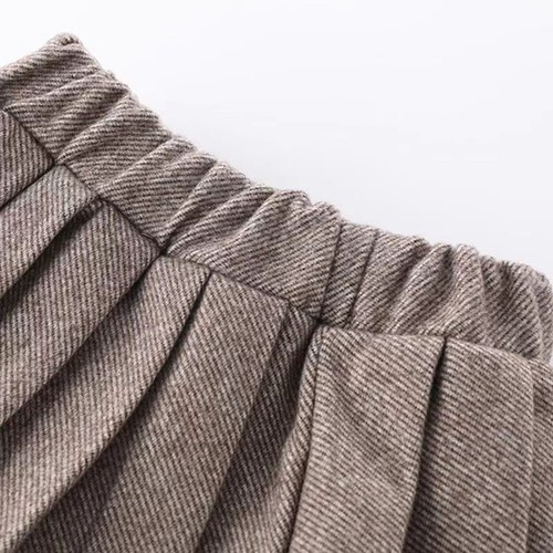 Korean Spring and Autumn Girls' Wool Blend Set Jacket Pencil Skirt Two-Piece Set Fashionable and Trendy