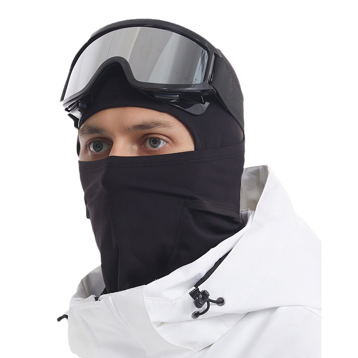 Máscaras de esquí de ciclismo cercanas auriculares de escucha más vello a prueba de viento protector facial frío y cálido al aire libre para hombres y mujeres cubiertas de cabeza al por mayor