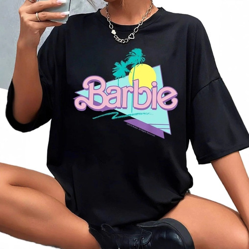 Hot Selling Barbie Print Short Sleeve T-Shirt Fashion Women's Top eBay