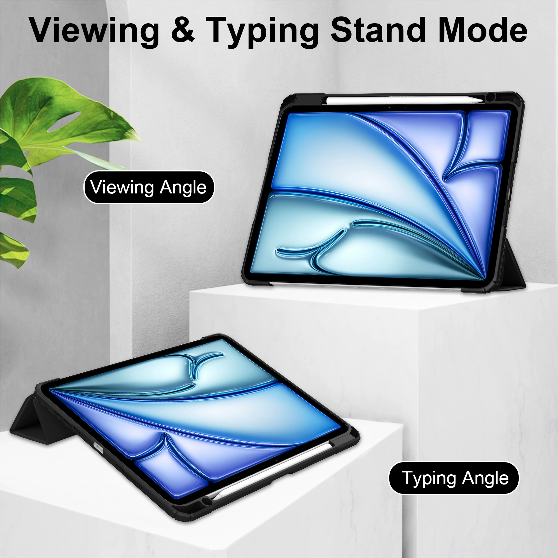 Защита PRO13 из Acrylic TPU с держателем стилуса и карманом для ручки, чехол 30% скидка для iPad Air13 2024 высокого класса