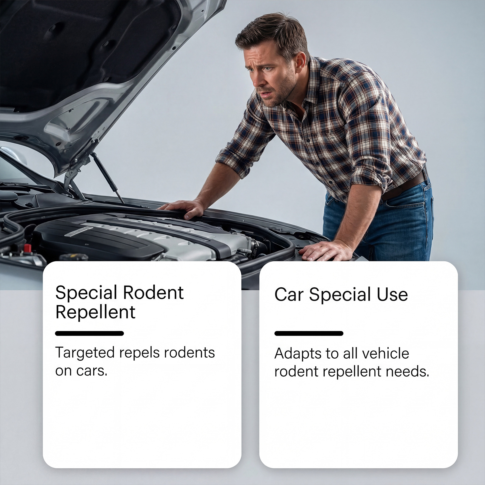 Hikmarion Car Rat Repellent Spray, Car Engine Rat Repellent Spray for Daily Safety and Convenience