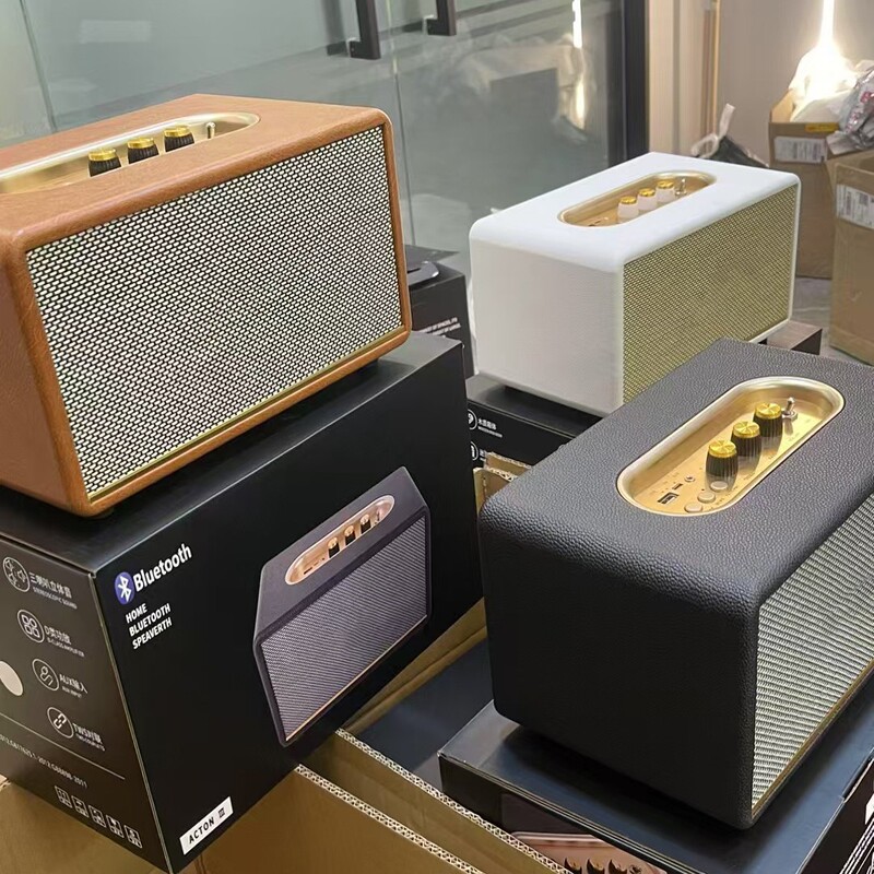 クロスボーダー爆金m 18 bluetoothスピーカー大型馬acton 3レトロ皮革高颜値デスクトップ重サブウーファ音響|undefined