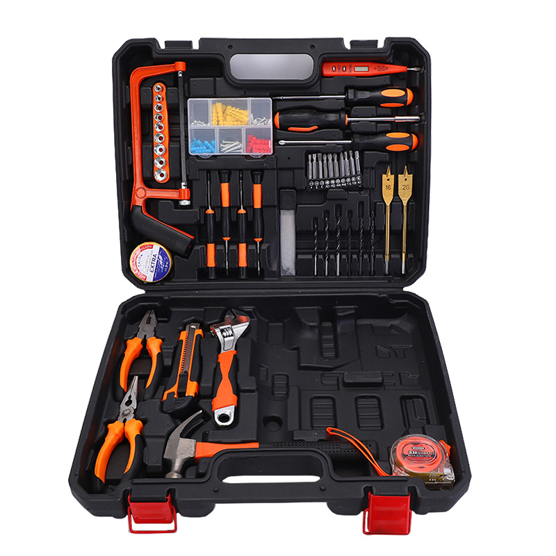 Conjunto de taladro eléctrico de litio Caja de Herramientas destornillador eléctrico doméstico combinación traje de herramienta de taladro eléctrico de mano al por mayor