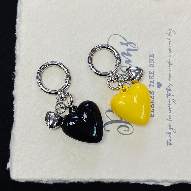 23g Weight Bag Pendant, Keychain Classification 1 Piece Quantity Holiday, Banquet, Daily Occasion Acrylic Material Valentine'S Day Festival Heart Shape Pattern Unisex Gender Korean Style Style Korean Style Heart Shape Arylic Valentine'S Day Unisex Bag Pendant Keychain 3