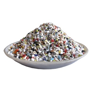 Color sandblasting resin sand self-leveling semi-suspended color sand precision sandblasting resin sand parts in addition to overflow resin sand