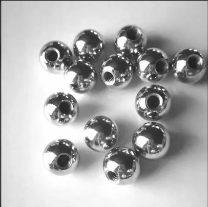 厂家供应不锈钢打孔球钢珠穿孔车载手机支架 水杯配重 打孔球钢球