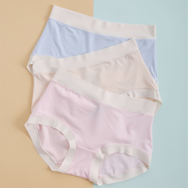 Women's underwear mid-waist new summer seamless breathable girl bamboo fiber short Zhongshan knitted underwear hip lifting women