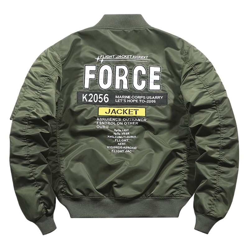 Primavera y otoño transfronterizos Los hombres japoneses nuevo piloto MA1 soporte casual uniforme de béisbol de los hombres chaqueta suelta top de los hombres