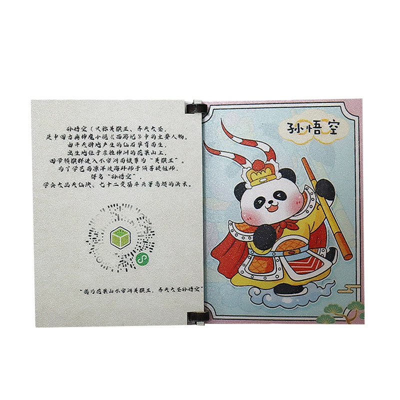 Мультяшная деревянная матовая магнитная паста для холодильника panda-путешествие на западе творческий подарок