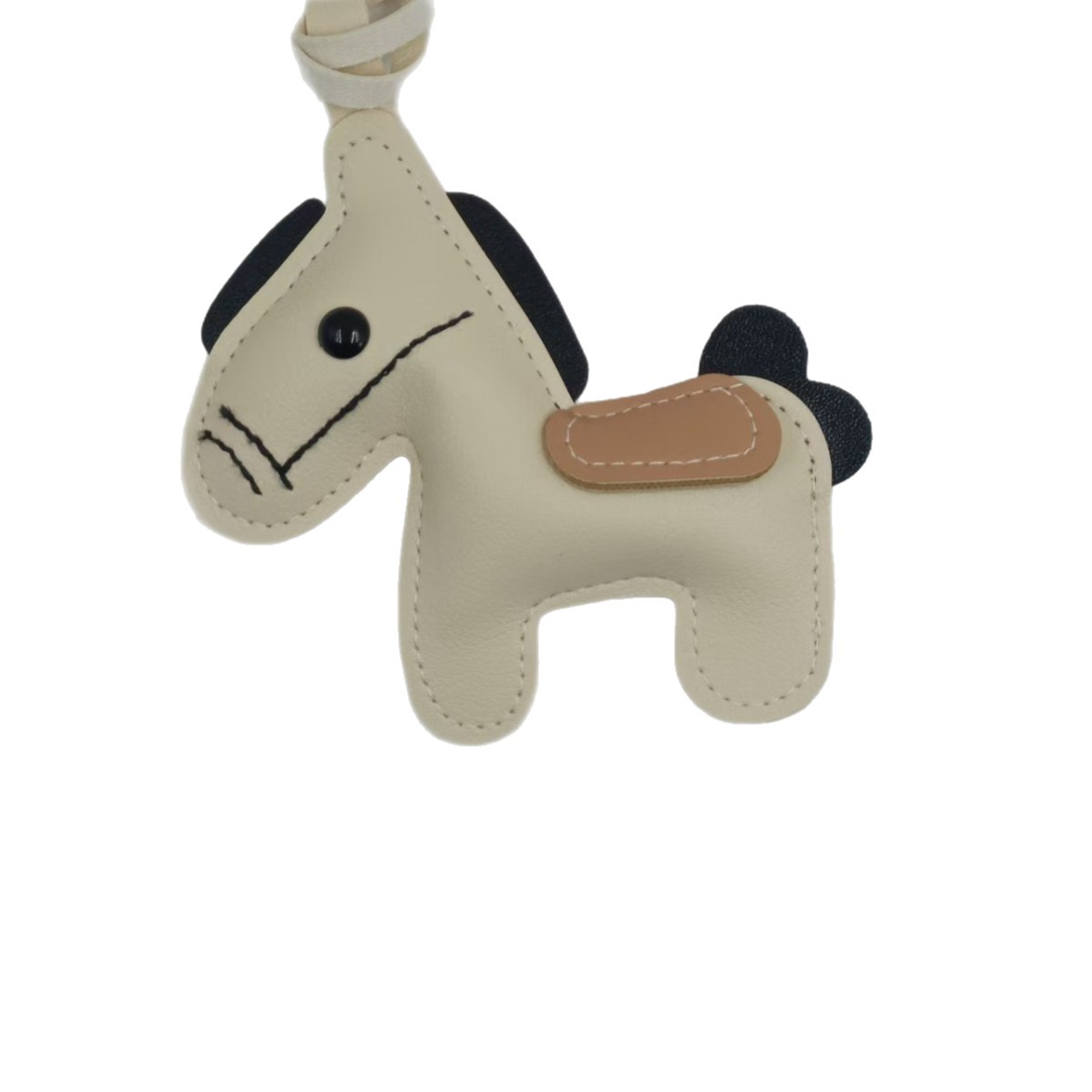 Transfronterizos pu cuero pony colgantes bolsos de bolsa pony lindo correa tendencia llaveros de automóviles bolsa colgante al por mayor