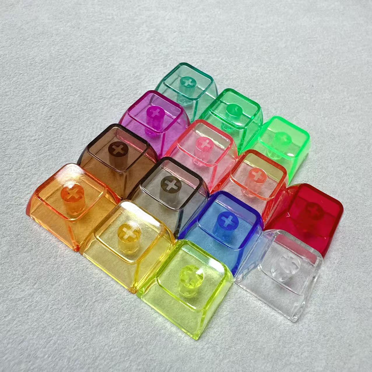 Pc color transparent cap-mixed color
