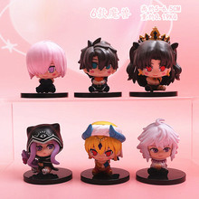 6款Q版坐姿魔兽大战线手办巴比伦尼亚玩具娃娃机扭蛋公仔模型摆件