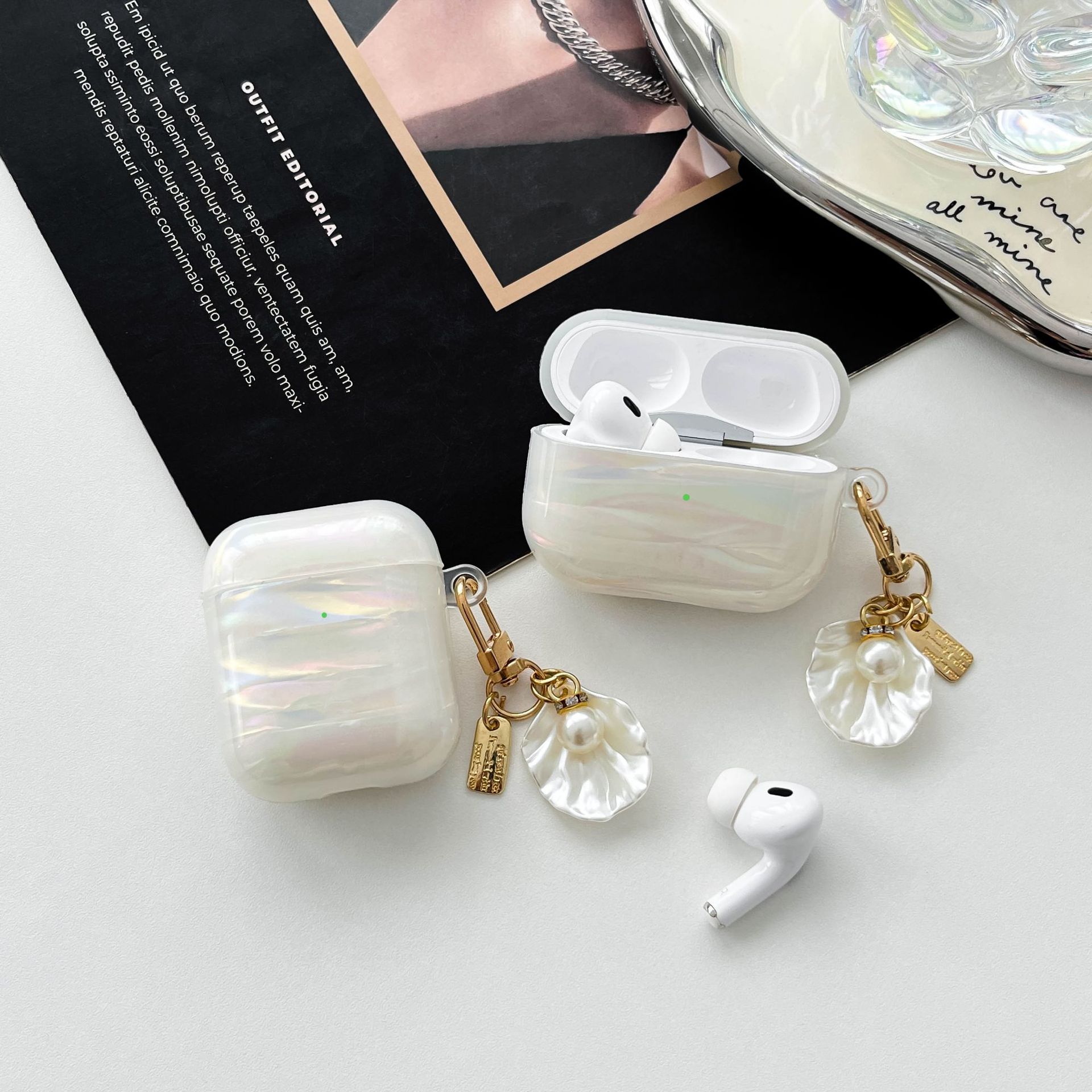 Защитный чехол для AirPods с имитацией перламутра Xingyue