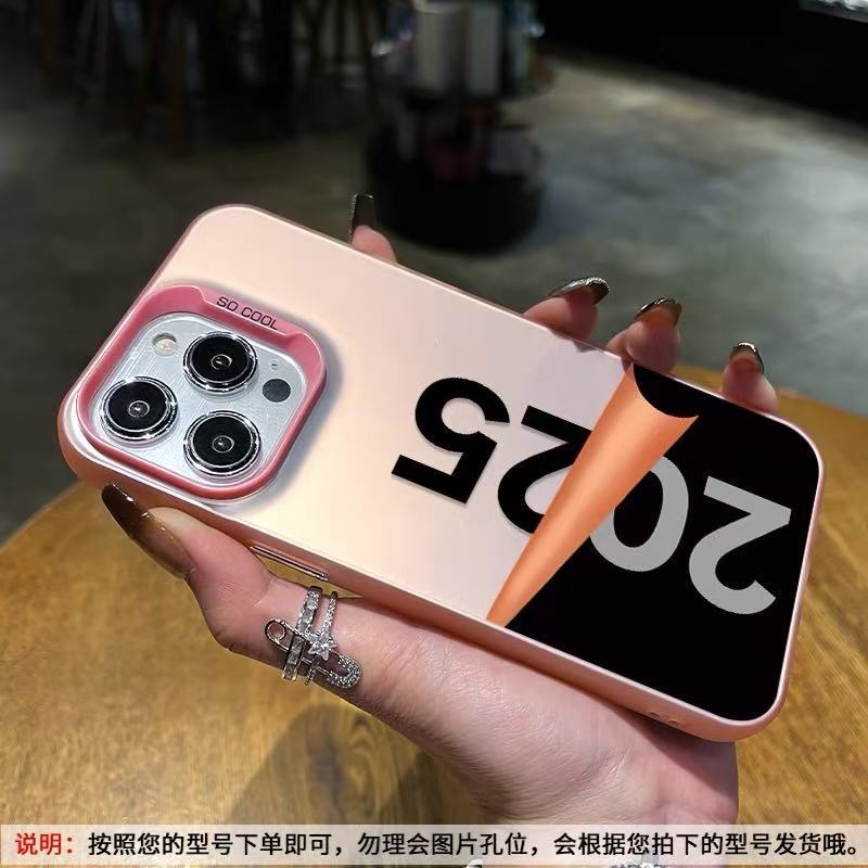 2025 nueva aplicación iPhone16promax funda para teléfono móvil 15Plus marca de moda 14 color plata 13 año de la serpiente 12 año nuevo