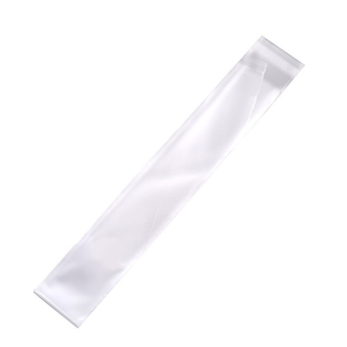 Manufacturer wholesale of 2cm wide transparent long strip OPP self-adhesive sticker bags, slim rectangular packaging bags