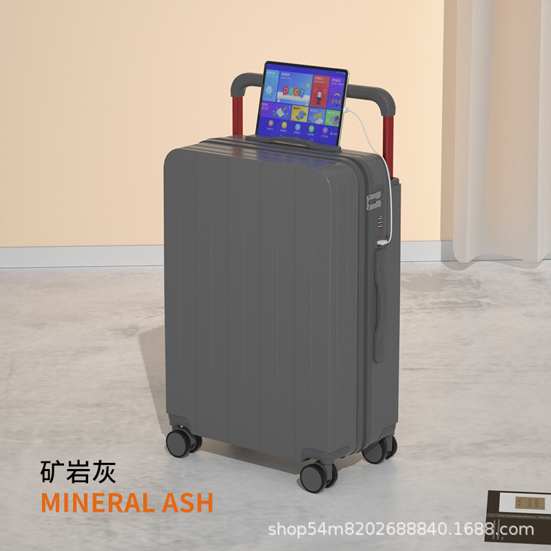 新款宽拉杆旅行箱男小清新行李箱女20寸登机箱24寸密码箱子万向轮|undefined