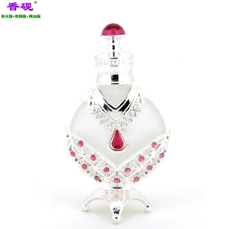 香砚定制10ml粉红色紫珠少女瓶四脚香水瓶1.jpg