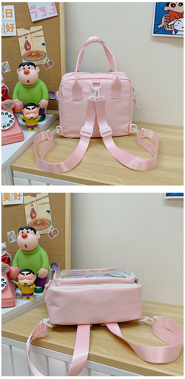 Cute and versatile pain bag, new large-capacity student commuting crossbody bag, Korean version hand-held transparent single-shoulder bag for women wholesale undefined