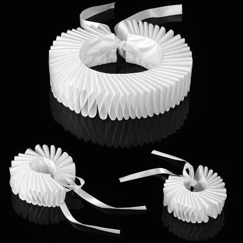 Amazon Carnival Party Retro Ruff Collar Dense Halloween False Collar Stage Costume Photo Props