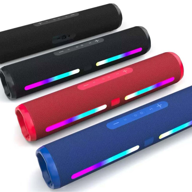 New Foreign Trade Model Round Dual-Speaker Cannon-Shaped Bluetooth Speaker, Long Wireless Speaker, Mini Portable Gift Speaker New Foreign Trade Model Round Dual-Speaker Cannon-Shaped Bluetooth Speaker, Long Wireless Speaker, Mini Portable Gift Speaker