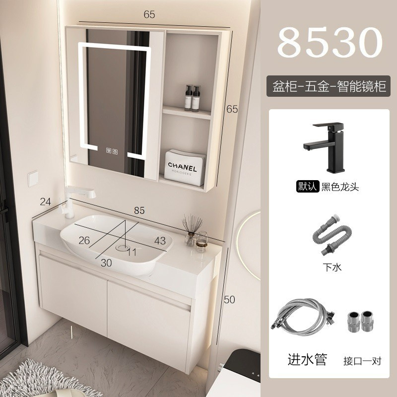 gabinete de baño de aluminio espacio pequeño gabinete de lavabo tipo hogar gabinete de lavabo combinado gabinete de lavabo todo en un lavabo