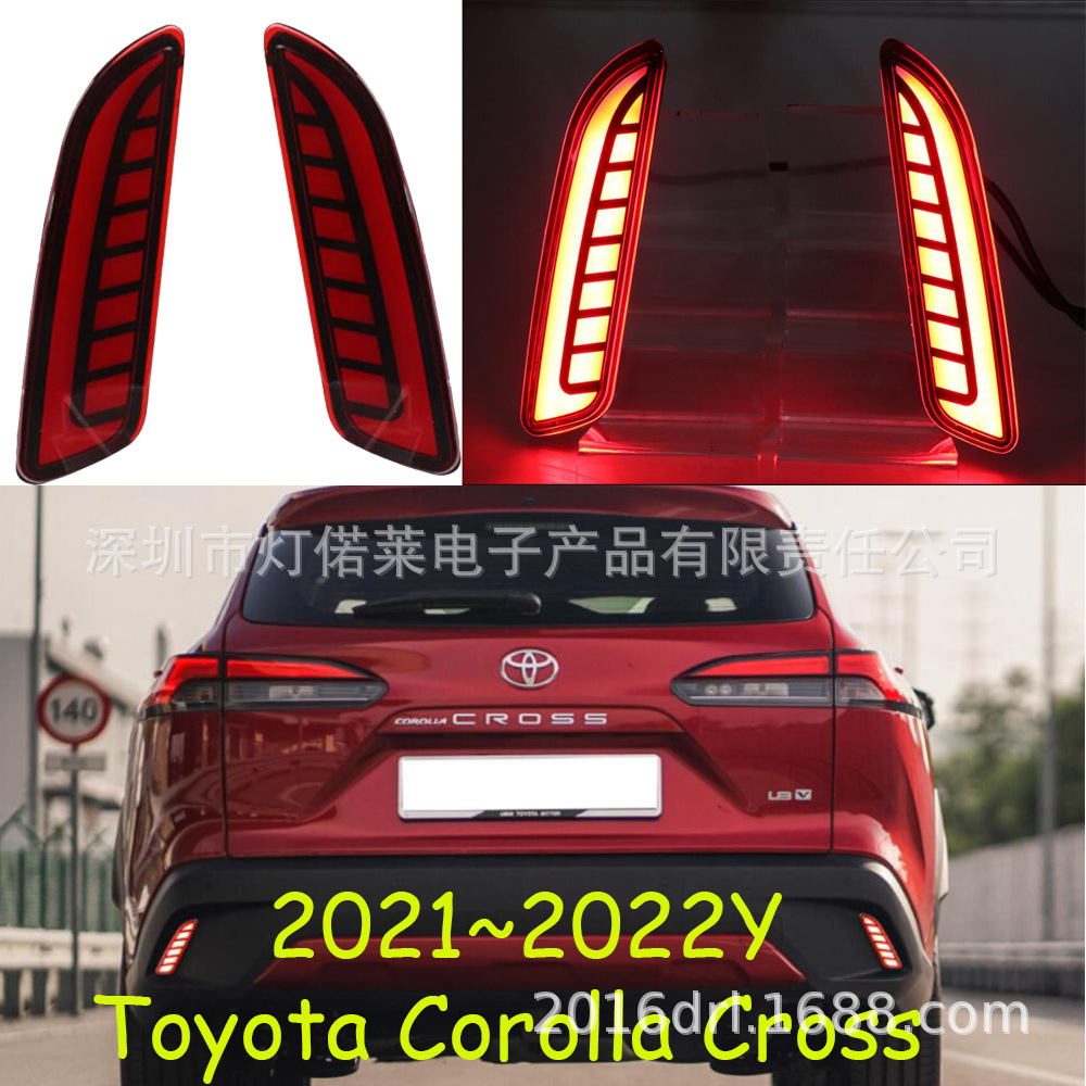 Toyota Corolla 2021-2022 arxa bamper işığı, çarpaz stop lampası