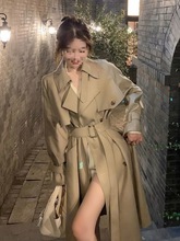 2025大牌卡其英伦风小个子气质大衣风衣外套女韩系春秋中长款新款