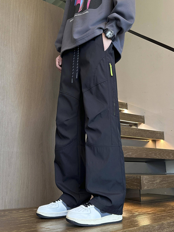 Autumn and Winter New Velvet Cargo Pants for Men, Junior High School and High School Students, Casual Pants, Teenagers and Older Children's Straight Pants Autumn and Winter New Velvet Cargo Pants for Men, Junior High School and High School Students, Casual Pants, Teenagers and Older Children's Straight Pants